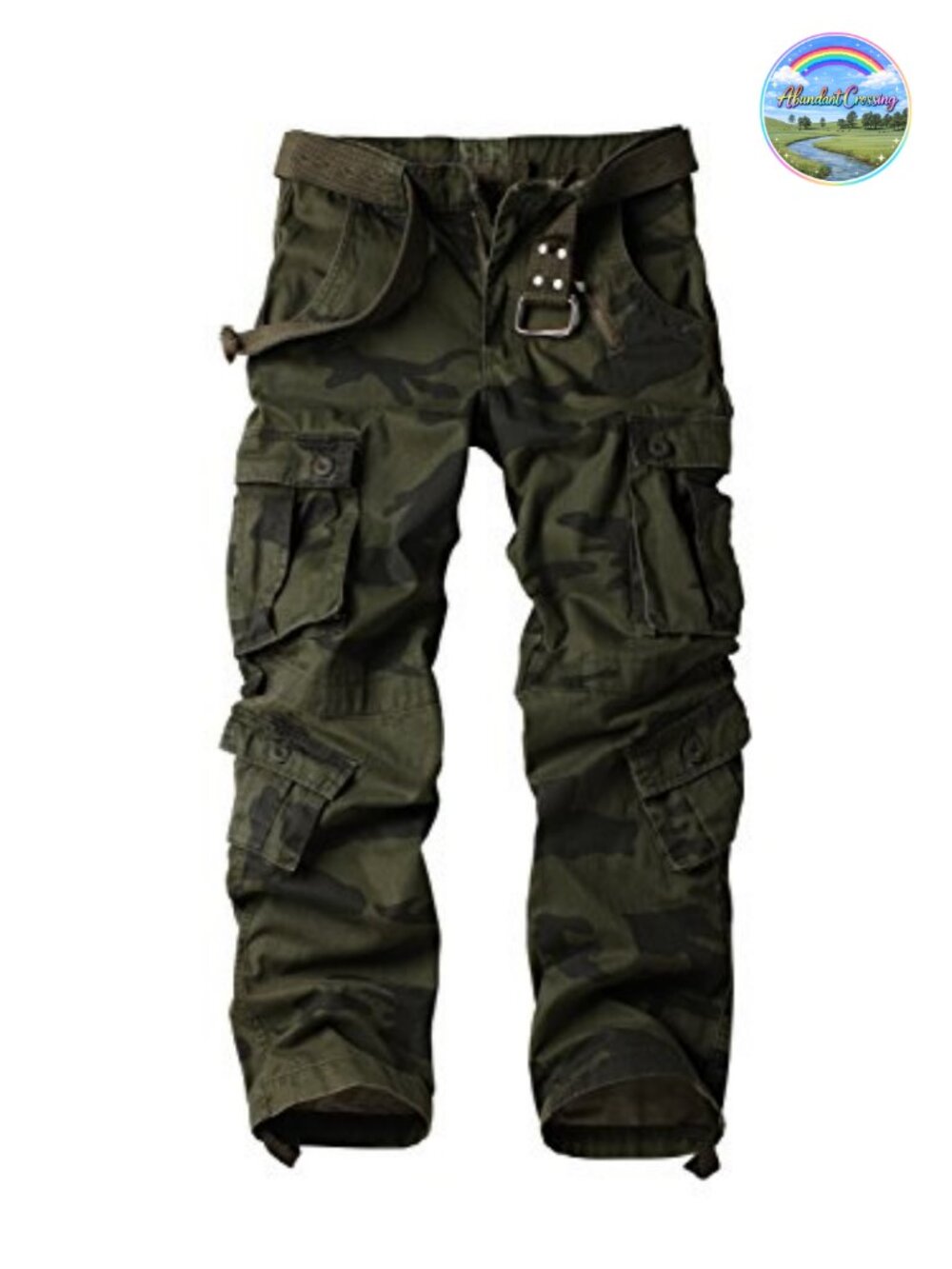 Men's Cotton Camo Cargo Work Pants Tactical Military 8 Pockets
